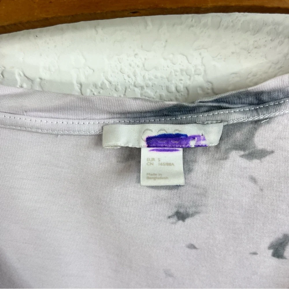 COS Tie Dye Scoop Neck Overdyed T Tee Shirt - Picture 5 of 6